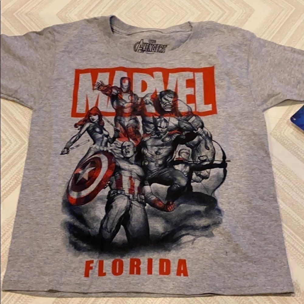 Avengers Boys Grey Marvel Graphic T-shirt